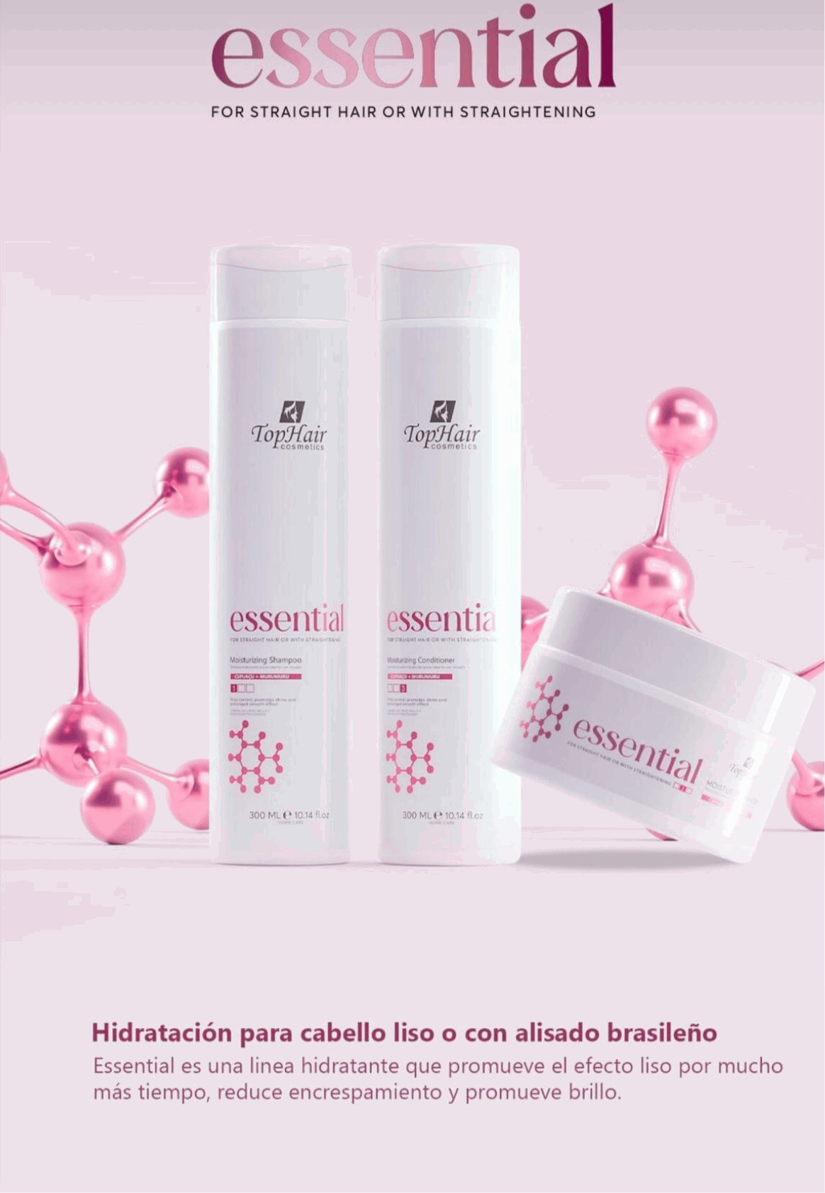 Essential shampoo en conditioner en Masker - tophaircosmatic